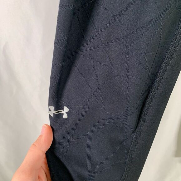 Under Armour Leggings Women's Small Black Pull On Stretchy Mid Rise - Picture 3 of 7
